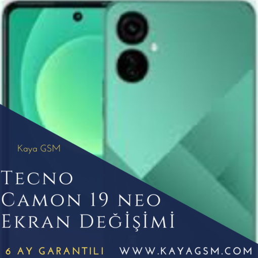 Tecno Camon 19 Neo Ekran Değişimi