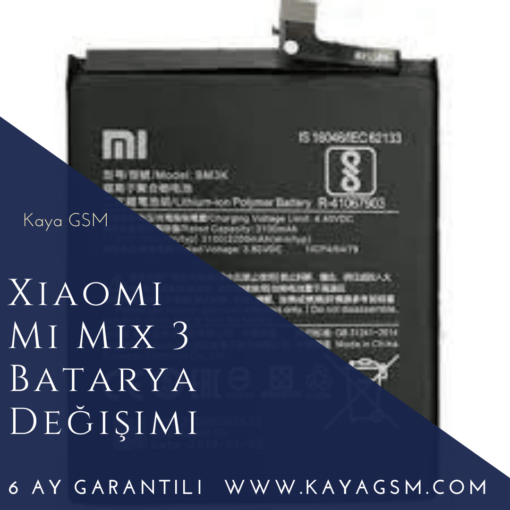Xiaomi Mi Mix 3 Batarya Değişimi