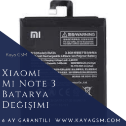 Xiaomi Mi Note 3 Batarya Değişimi