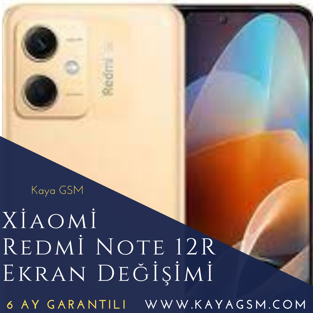 Xiaomi Redmi Note 12R Ekran Değişimi