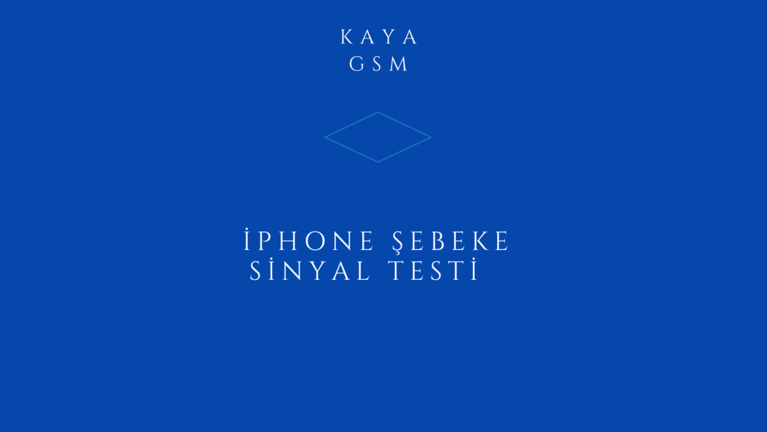 Iphone Şebeke Sinyal Testi