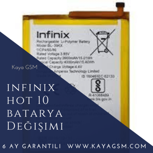 İnfinix Hot 10 Batarya Değişimi