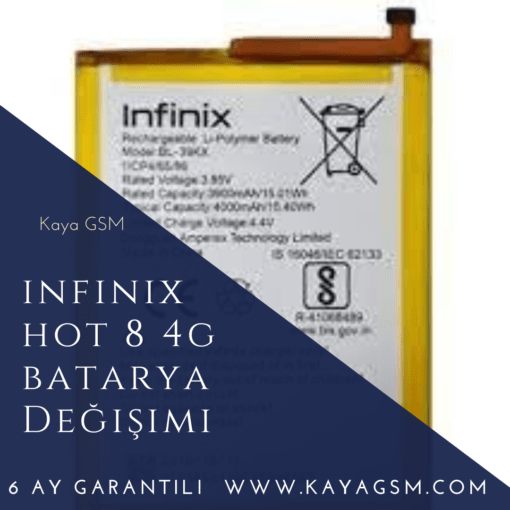 İnfinix Hot 8 4G Batarya Değişimi
