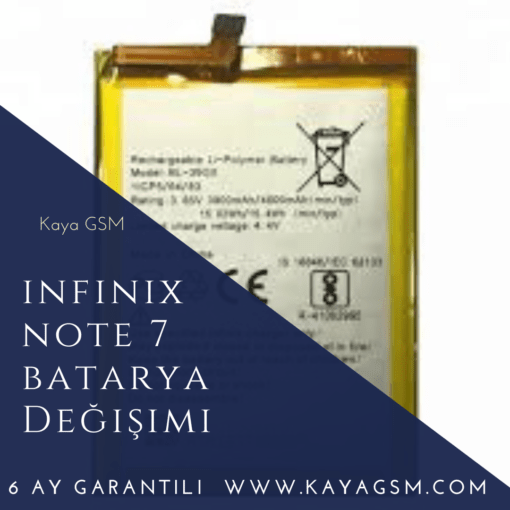 İnfinix Note 7 Batarya Değişimi