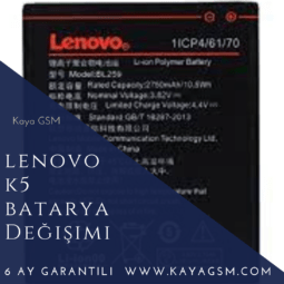 Lenovo K5 Batarya Değişimi