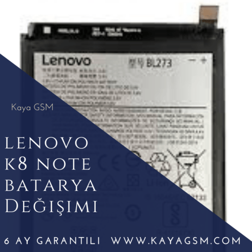 Lenovo K8 Note Batarya Değişimi