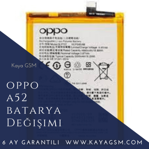 Oppo A52 Batarya Değişimi