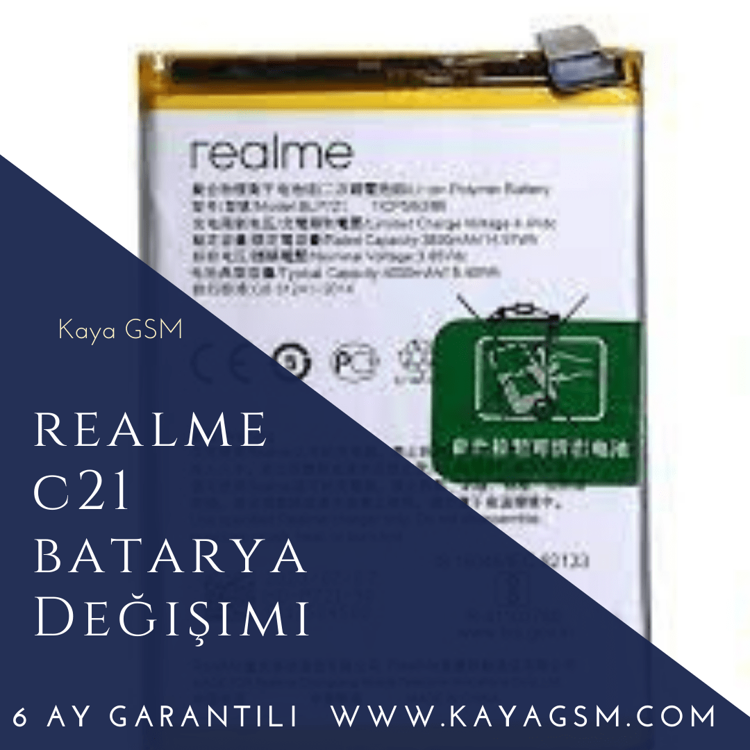 Realme C21 Batarya Değişimi 1 Realme C21 Batarya Değişimi