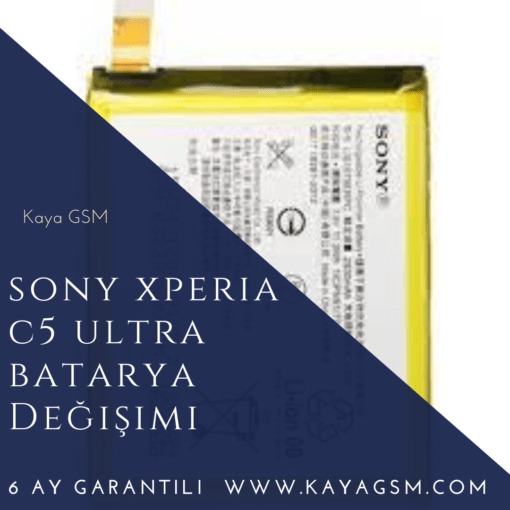 Sony Xperia C5 Ultra Batarya Değişimi