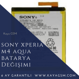 Sony Xperia M4 Aqua Batarya Değişimi