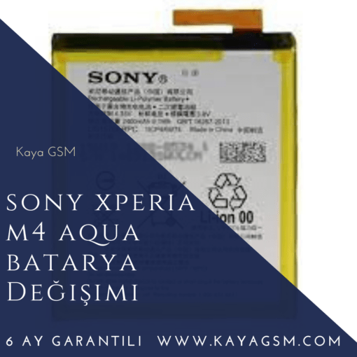 Sony Xperia M4 Aqua Batarya Değişimi