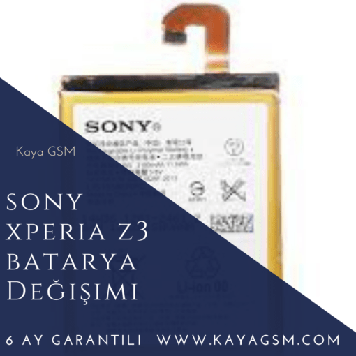 Sony Xperia Z3 Batarya Değişimi