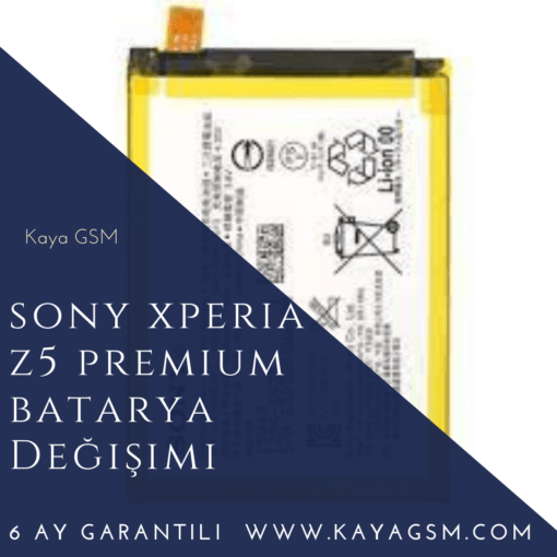 Sony Xperia Z5 Premium Batarya Değişimi